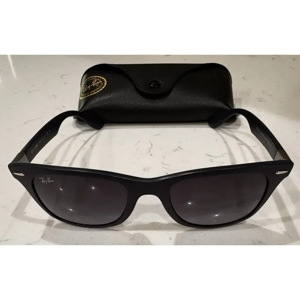 Ray-Ban Mens Liteforce Sunglasses - Matte Blue/Gray Gradient Lenses